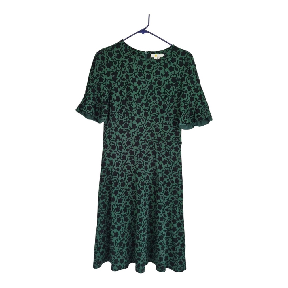 Boden Alexis Floral Midi Dress US 10R Flutter Sleeve Cottagecore Whimsigoth